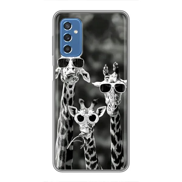 Чохол з принтом «Жирафи в окулярах» для Samsung Galaxy M52 5G (M526)