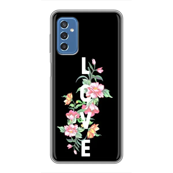 Чехол с принтом «Цветы LOVE» для Samsung Galaxy M52