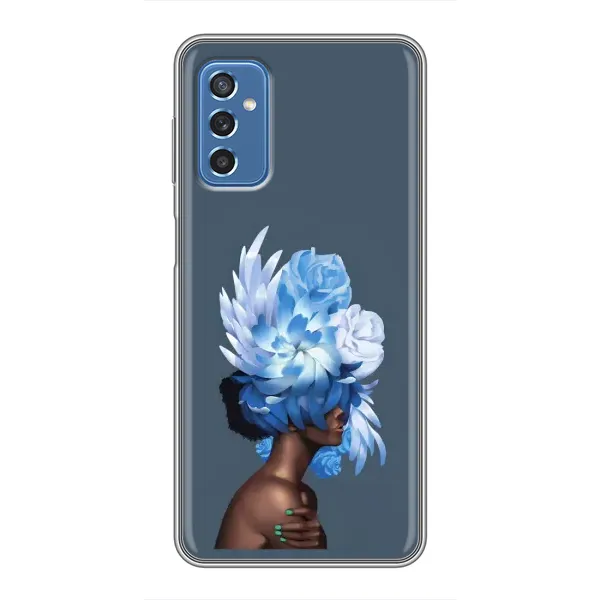 Чехол с принтом «Цветы на голове» для Samsung Galaxy M52