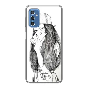 Чехол с печатью для Samsung Galaxy M52 - (Мода) (AlphaPrint) (Фото девочки)
