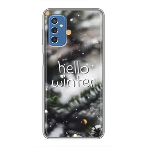 Новогодние, Праздничные Чехлы для Samsung Galaxy M52 - 2024 год (Hello winter)