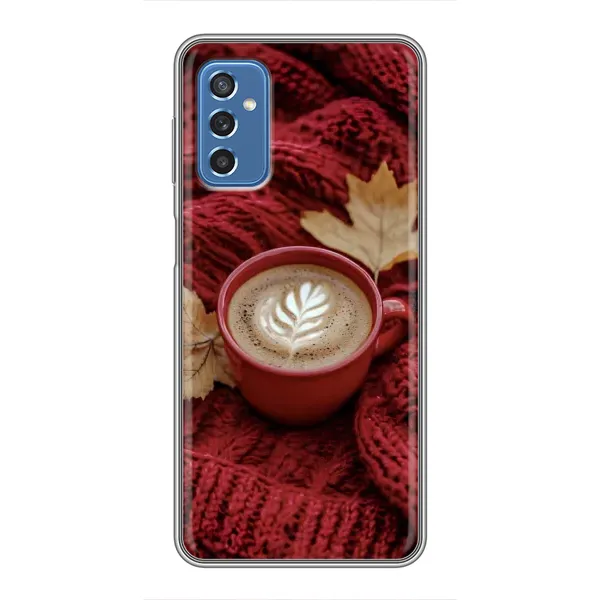 Чехол с принтом «Кофе на пледе» для Samsung Galaxy M52