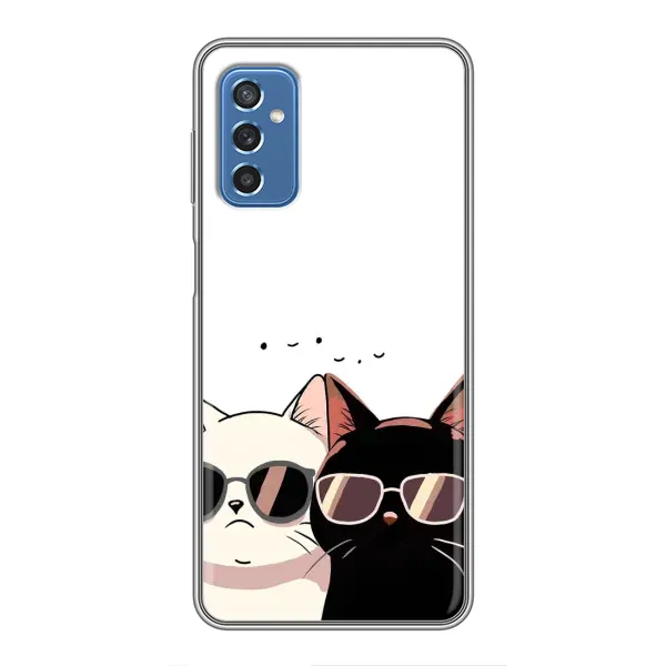 Чехол с принтом «Коты в очках» для Samsung Galaxy M52