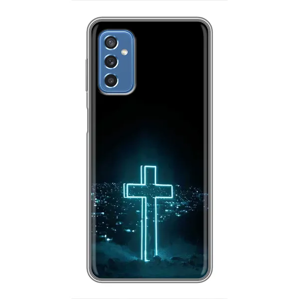Чехол с принтом «Крест и город» для Samsung Galaxy M52