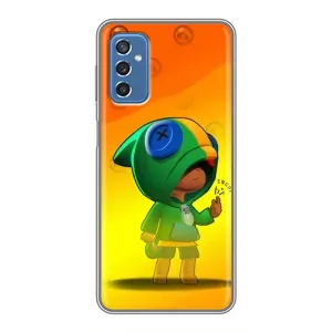 Чехол для Samsung Galaxy M52 Бравл Старс (VPrint) (Мальчик Леон)