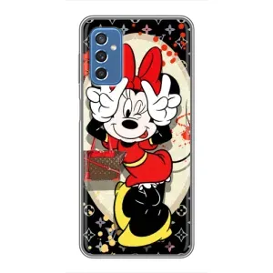 Чехол Disney Mouse Samsung Galaxy M52 (PREMIUMPrint) (Минни peace)