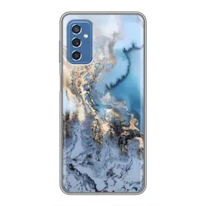 Мраморный чехол на Samsung Galaxy M52 (VPrint) (Нежный мрамор)