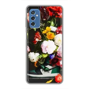 Брендновые Чехлы для Samsung Galaxy M52 - (PREMIUMPrint) (Nike цветы)