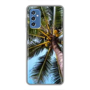 Силиконовый чехол с КАРТИНКАМИ лето для Samsung Galaxy M52 (AlphaPrint) (Пальма)