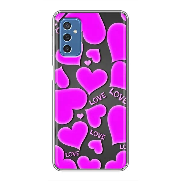 Чехол с принтом «Pink hearts» для Samsung Galaxy M52