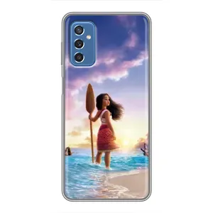 Чехол с мультфильмом Моана Samsung Galaxy M52 (Моана с веслом)