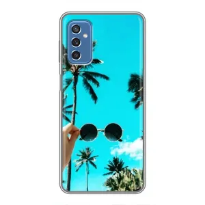 Силиконовый чехол с КАРТИНКАМИ лето для Samsung Galaxy M52 (AlphaPrint) (Взгляд лето)