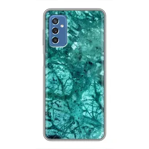 Мраморный чехол на Samsung Galaxy M52 (VPrint) (Зеленый мрамор)