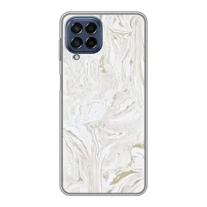 Мраморний чехол на Samsung Galaxy M53 (5G) (M536B) (VPrint) (Білий мрамор)
