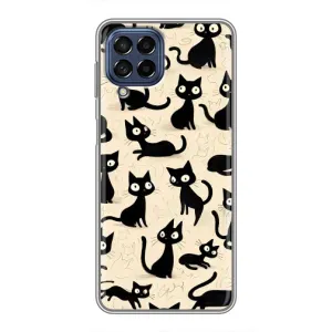 Чохол з малюнком кіт на Samsung Galaxy M53 (5G) (M536B) (Чорні коти)