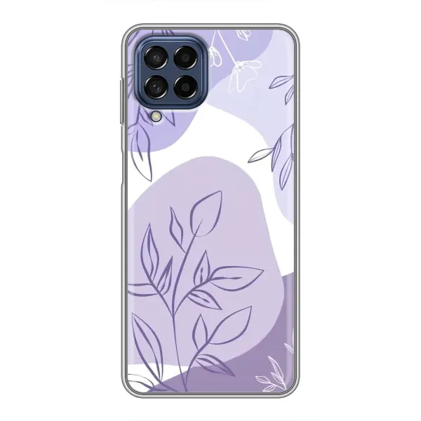 Чехол с принтом «Фиолетовые листья абстракция» для Samsung Galaxy M53 (5G) (M536B)
