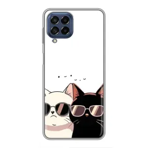 Чохол з малюнком кіт на Samsung Galaxy M53 (5G) (M536B) (Коти в окулярах)