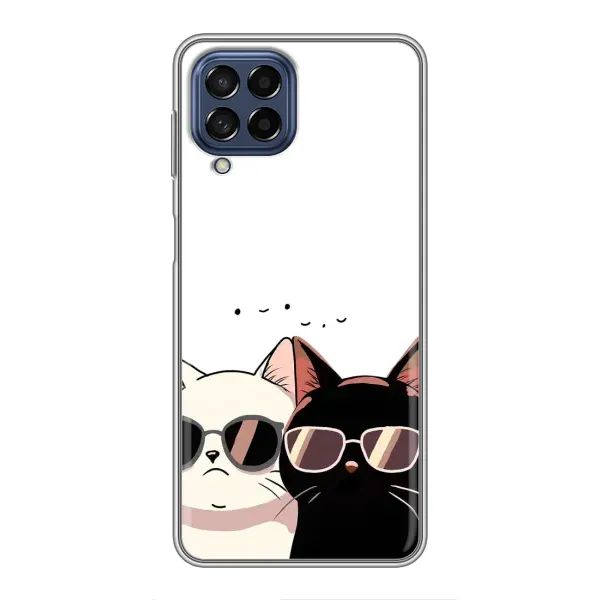 Чохол з принтом «Коти в окулярах» для Samsung Galaxy M53 (5G) (M536B) Чохол з принтом «Коти в окулярах» для Samsung Galaxy M53 (5G) (M536B)