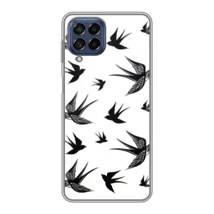 Чохол з пташками на Samsung Galaxy M53 (5G) (M536B) (VPrint) (Ластівки)