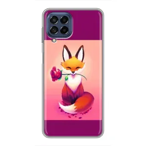 Чохли з картинкою Лисичка для Samsung Galaxy M53 (5G) (M536B) (VPrint) (Лиса з трояндою)