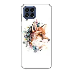 Чохли з картинкою Лисичка для Samsung Galaxy M53 (5G) (M536B) (VPrint) (Лиса в квітах)