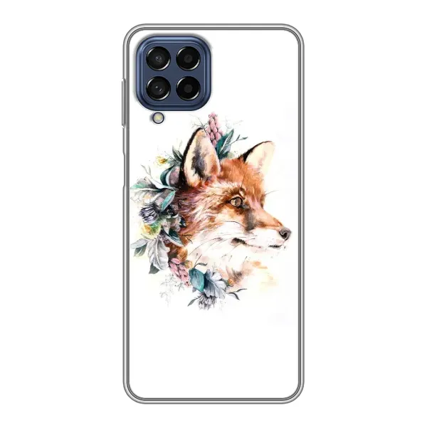 Чохол з принтом «Лиса в квітах» для Samsung Galaxy M53 (5G) (M536B) Чохол з принтом «Лиса в квітах» для Samsung Galaxy M53 (5G) (M536B)