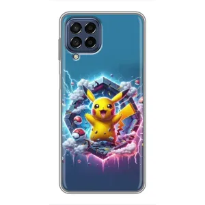 Чохол з Пікачу на Samsung Galaxy M53 (5G) (M536B) (Лого Пікачу)