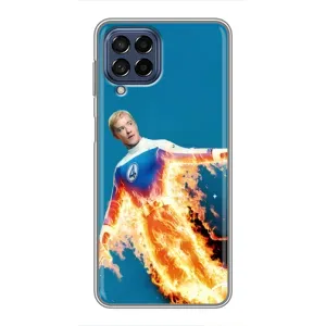 Чохол з принтом Фантастична четвірка для Samsung Galaxy M53 (5G) (M536B) (Людина-факел у вогні)