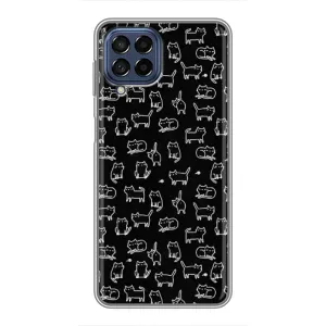 Чохол з принтом для Samsung Galaxy M53 (5G) (M536B) (AlphaPrint) Модні коти (Маленькі котики)