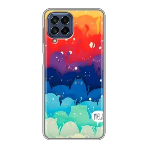 Чохол на Самсунг Галаксі М53 (5G) (M536B) з Котиками (VPrint) (Mew)