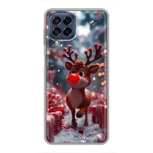Яскравий чохол для Samsung Galaxy M53 (5G) (M536B) з Зимові Оленята (Олень серед подарунків)