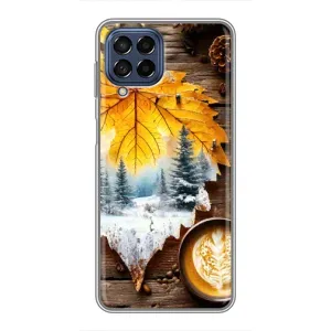 Чохол з унікальним дизайном 'Осінь з кавою' для Samsung Galaxy M53 (5G) (M536B) (Осінньо-зимова кава)
