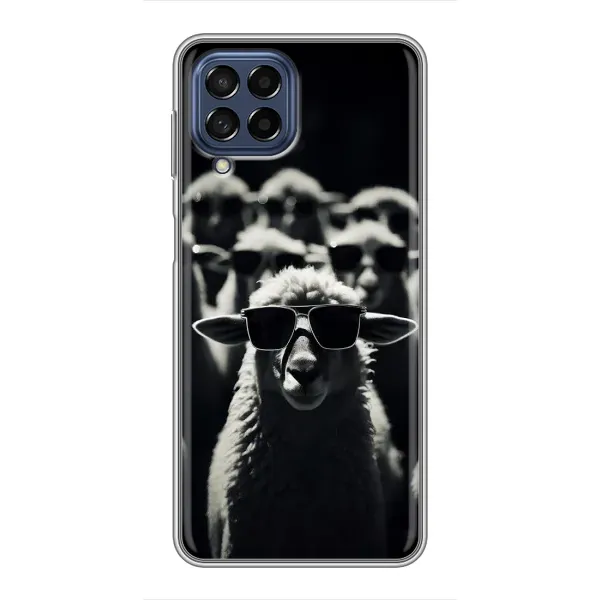 Чохол з принтом «Овечка в окулярах» для Samsung Galaxy M53 (5G) (M536B) Чохол з принтом «Овечка в окулярах» для Samsung Galaxy M53 (5G) (M536B)