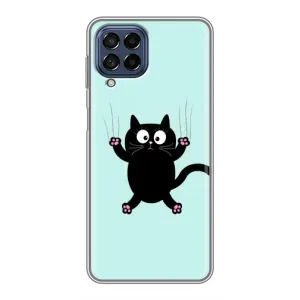 Чохол з принтом для Samsung Galaxy M53 (5G) (M536B) (AlphaPrint) Модні коти (Падаючий кіт)