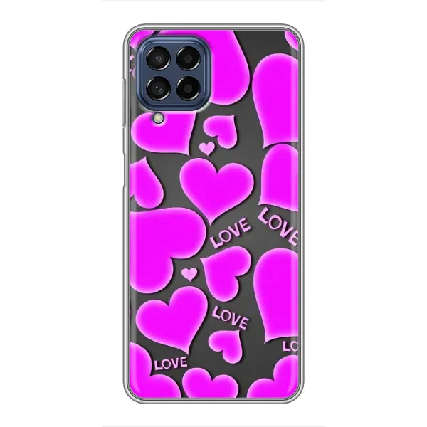 Чохол з принтом «Pink hearts» для Samsung Galaxy M53 (5G) (M536B) Чохол з принтом «Pink hearts» для Samsung Galaxy M53 (5G) (M536B)