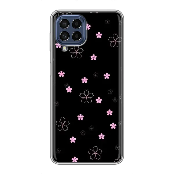 Чохол з принтом «Рожеві квіти на чорному» для Samsung Galaxy M53 (5G) (M536B) Чохол з принтом «Рожеві квіти на чорному» для Samsung Galaxy M53 (5G) (M536B)