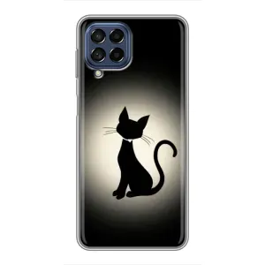 Чохол з принтом для Samsung Galaxy M53 (5G) (M536B) (AlphaPrint) Модні коти (Силует котика)
