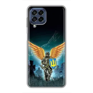 Чехлы с картинкой ЗСУ для Samsung Galaxy M53 (5G) (M536B) (AlphaPrint) (Солдат ЗСУ)