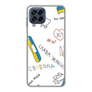 Чохли (Доброго вечора, ми за України) для Самсунг Галаксі М53 (5G) (M536B) (AlphaPrint) (Стикер)