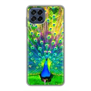 Чохол з пташками на Samsung Galaxy M53 (5G) (M536B) (VPrint) (Яскравий Павлин)