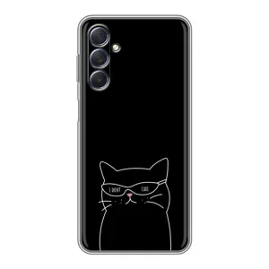 Чохол з малюнком кіт на Sansung Galaxy M54 (5G) (Байдужий кіт)