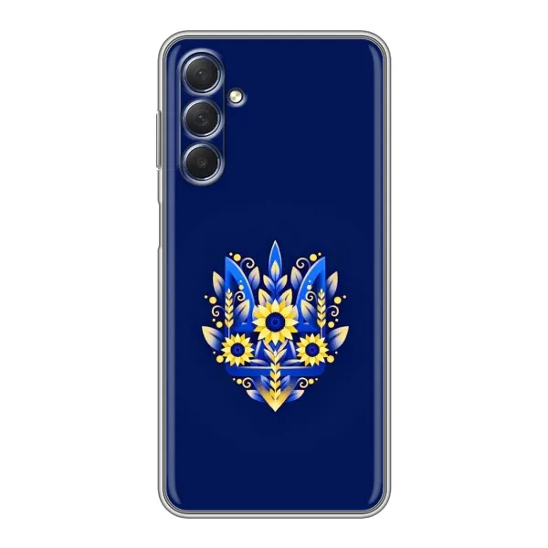 Чохол з принтом «Квітковий Герб» для Samsung Galaxy M54 (5G)