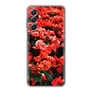 Чохли з квітами для Sansung Galaxy M54 (5G) (VPrint) (Квіти червоні)