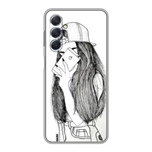 Чохол з друком для Sansung Galaxy M54 (5G) - (Мода) (AlphaPrint) (Фото дівчини)