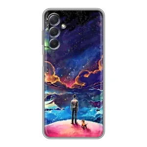 Космічні Чохли для Самсунг Галаксі М54 (5G) (VPrint) (Вид Галактики)