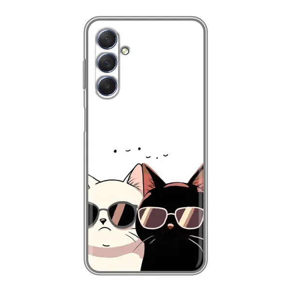 Чохол з принтом «Коти в окулярах» для Samsung Galaxy M54 (5G)