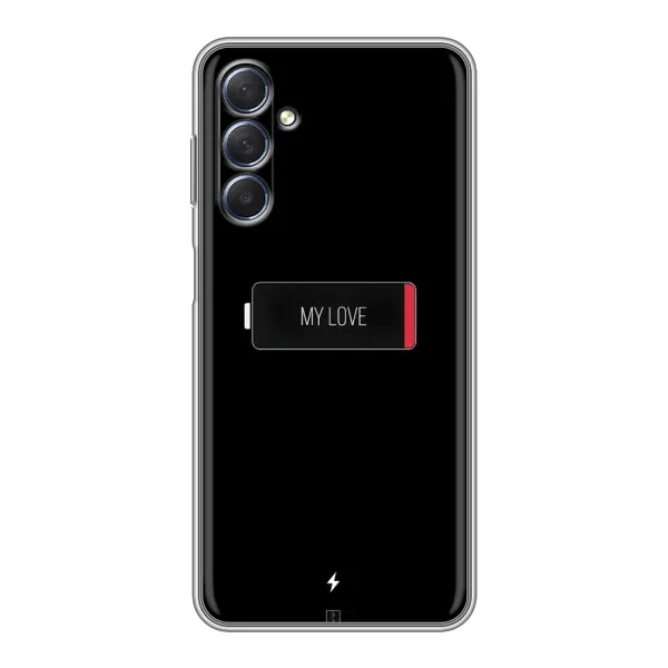 Чехол с принтом «Love battery» для Samsung Galaxy M54 (5G)