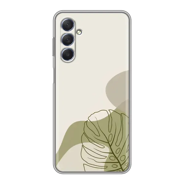 Чехол с принтом «Зеленая монстера дизайн» для Samsung Galaxy M54 (5G)