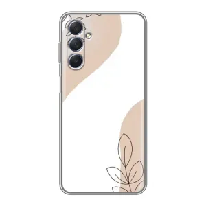 Силконовий чохол з принтом в квітах на Sansung Galaxy M54 (5G) (Нюдова гілочка абстракція)