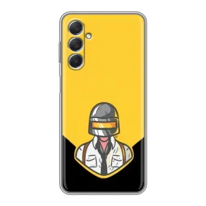 Чеjхол PUBG для Самсунг Галаксі М54 (5G) (AlphaPrint) (Пабг в шоломі)